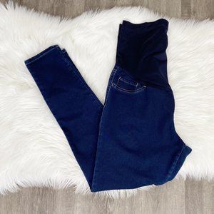 Liz Lange Maternity Dark Wash Full Panel Jeggings